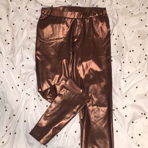Rose Gold Leggings *ONLY WORN ONCE*